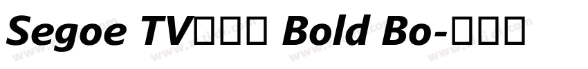 Segoe TV兰亭黑 Bold Bo字体转换